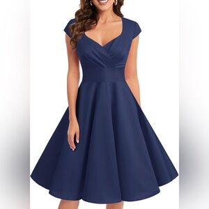 Bbonlinedress Women Short 1950s Retro Vintage Cocktail Party Swing Dresses